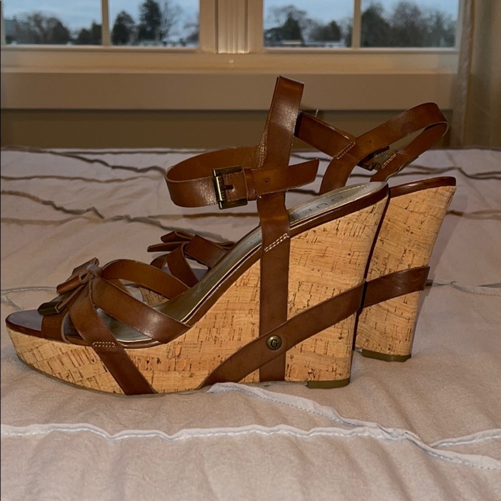 Guess Cork Wedges